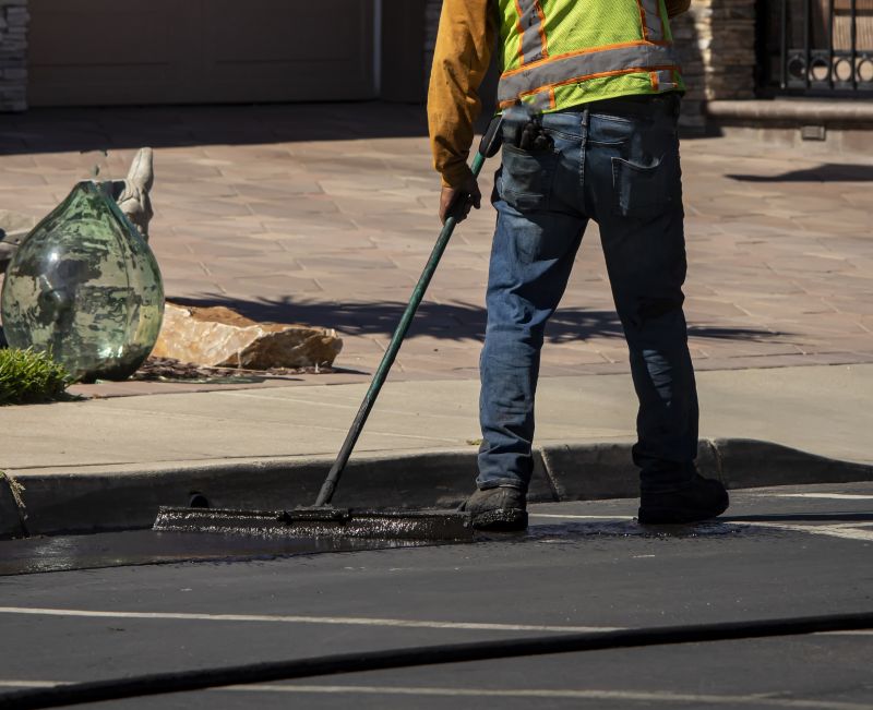 Local Asphalt Sealcoating pros at work